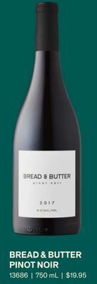 LCBO Bread & butter pinot noir offer