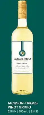 LCBO Jackson-triggs pinot grigio offer