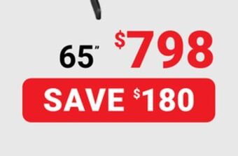 Visions Electronics Sony 65" x75k smart tv offer