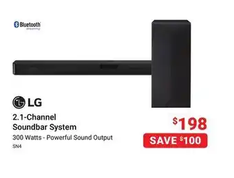 Visions Electronics Sn4 2.1-channel soundbar system offer