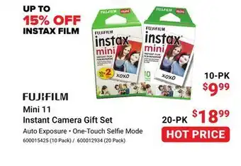 Visions Electronics Fujifilm instax film mini 11 instant camera gift set offer
