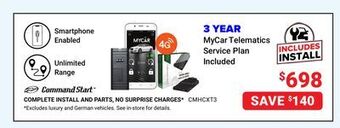 Visions Electronics Command start complete install and parts, no surprise charges* offer