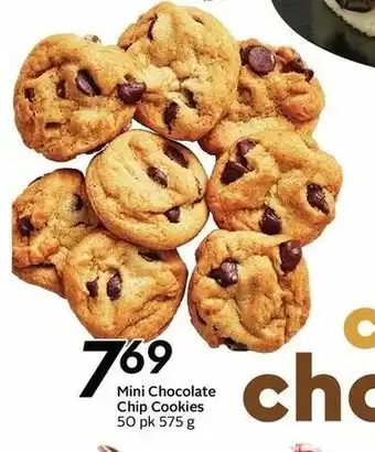 Safeway Mini chocolate chip cookies offer