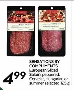 Safeway Sensations by compliments european sliced salami offer