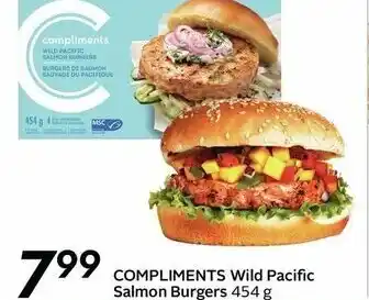 Safeway Compliments wild pacific salmon burgers offer