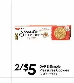 Safeway Dare simple pleasures cookies offer