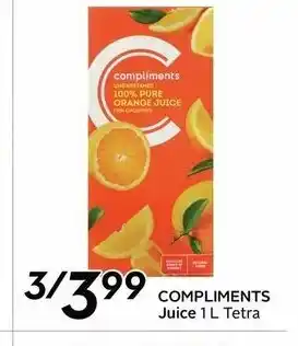 Safeway Compliments juice offer