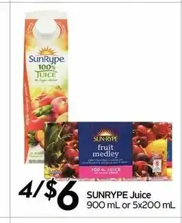 Safeway Sunrupe juice offer
