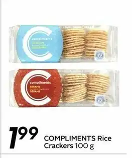 Safeway Compliments rice crackers offer