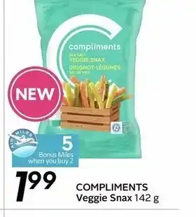 Safeway Compliments veggie snax offer