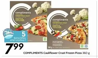 Safeway Compliments cauliflower crust frozen pizza offer