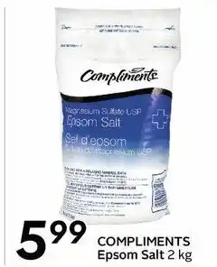 Safeway Compliments epsom salt offer