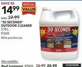 Lowe's Outdoor Cleaner offer