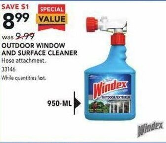 Lowe's Outdoor Window and Surface Cleaner offer