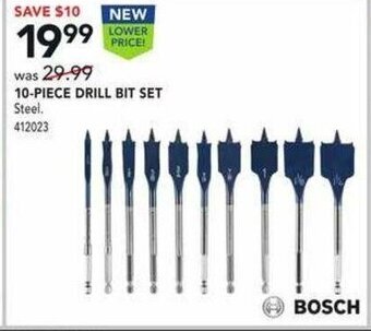 Lowe's 10-Piece Drill Bit Set offer