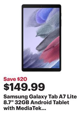 Best Buy Samsung galaxy tab a7 lite 8.7" 32gb android tablet with mediatek mt8768t 8-core processor - dark grey offer