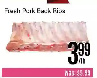 Nations Fresh Foods Fresh pork back ribs offer