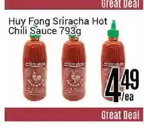 Nations Fresh Foods Huy fong sriracha hot chili sauce offer