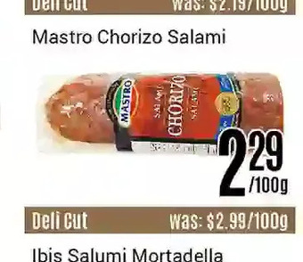 Nations Fresh Foods Mastro chorizo salami offer