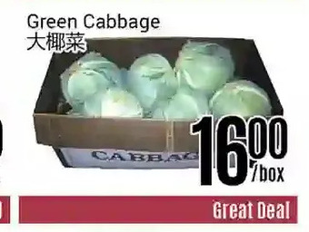 Nations Fresh Foods Green cabbage offer