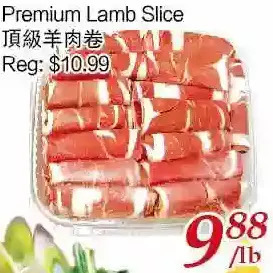 Tone Tai Supermarket Premium lamb slice offer
