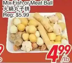Foody World Mix fish or meat ball offer