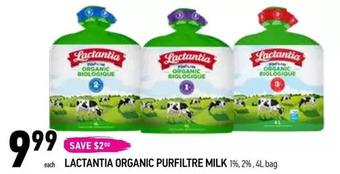 Coppa's Fresh Market Lactantia organic purfiltre milk offer
