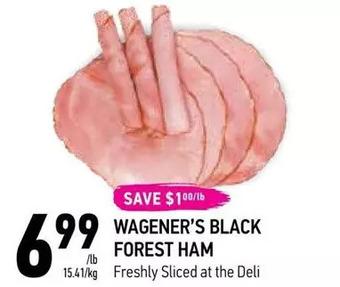 Coppa's Fresh Market Wagener's black forest ham offer