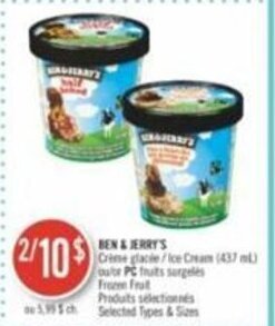 Pharmaprix Ben & Jerry's offer