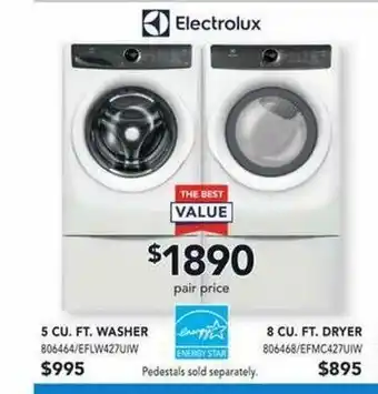 Lowe's CU. FT. Dryer offer