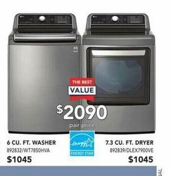 Lowe's 7.3 CU. FT. Dryer offer