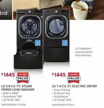 Lowe's LF 7.4 CU. FT. Electric Dryer offer