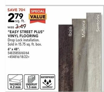 RONA Easy Street Plus Vinyl Flooring offer
