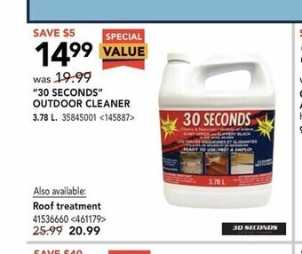 RONA 30 Seconds Outdoor Cleaner offer