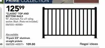 RONA Classic Top And Bottom Rails offer