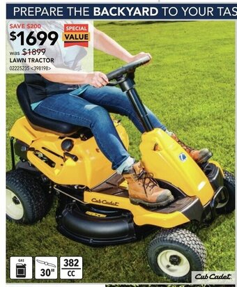 RONA Lawn Tractor offer