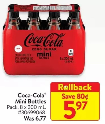 Walmart Coca-cola mini bottles offer