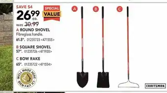 RONA Round Shovel offer