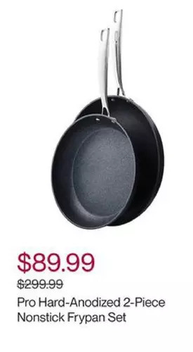 Hudson's Bay Zwilling pro hard-anodized 2-piece nonstick frypan set offer
