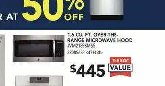RONA 1.6 CU. FT. Over-The-Range Microwave Hood JVM2185SMSS offer