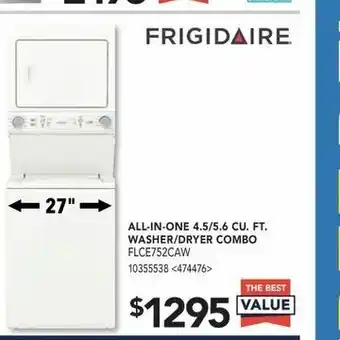 RONA ALL-IN-ONE 4.5/5.6 CU. FT. Washer/Dryer Combo FLCE752CAW offer