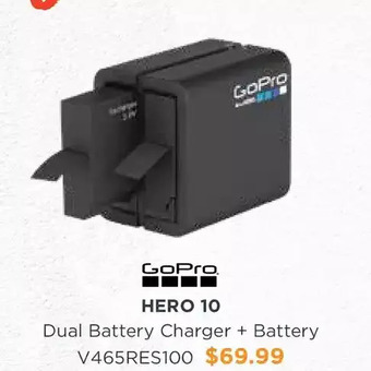 Henry's Gopro hero 10 dual battery charger + battery offer