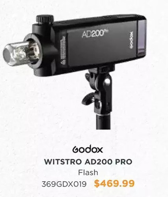 Henry's Godox witstro ad200 pro flash offer