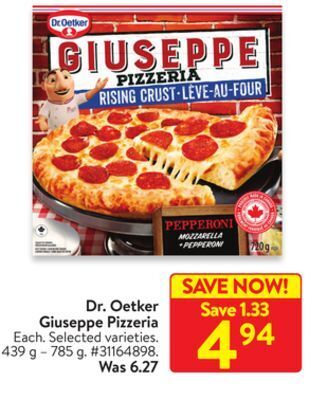 Walmart Dr. oetker giuseppe pizzeria offer