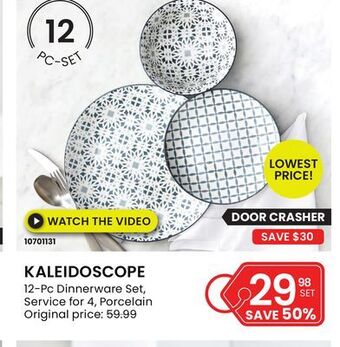 Stokes Kaleidoscope 12-pc dinnerware set offer