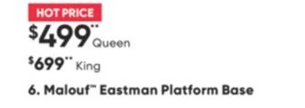 Sleep Country Malouf eastman platform base offer