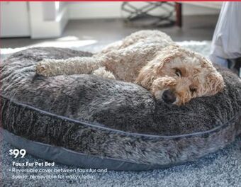 Sleep Country Faux fur pet bed offer