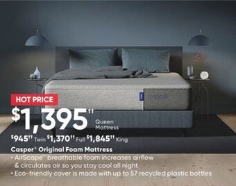 Sleep Country Casper original foam mattress offer