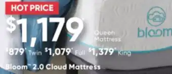 Sleep Country Bloom 2.0 cloud mattress offer