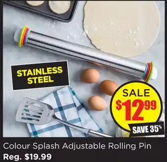 Kitchen Stuff Plus Colour splash adjustable rolling pin offer